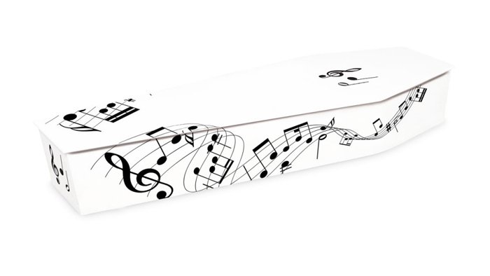 Coffin Musical Notes Picture