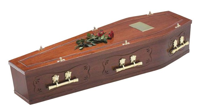 Gainsborough Mahogany Traditional Coffin