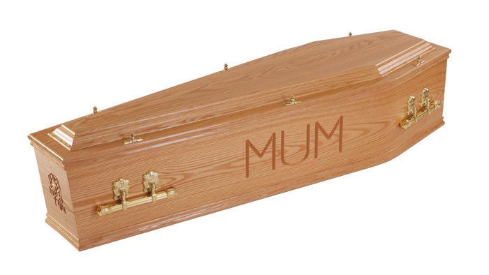 Personalised Mum Traditional Coffin