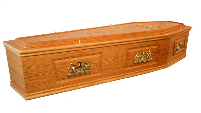 Traditional Soak Oak Coffin
